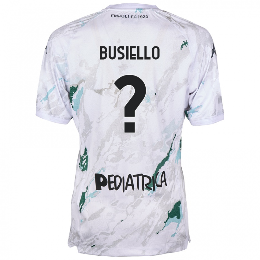 Kinder Danilo Busiello #0 Grau Auswärtstrikot Trikot 2024/25 T-Shirt Österreich