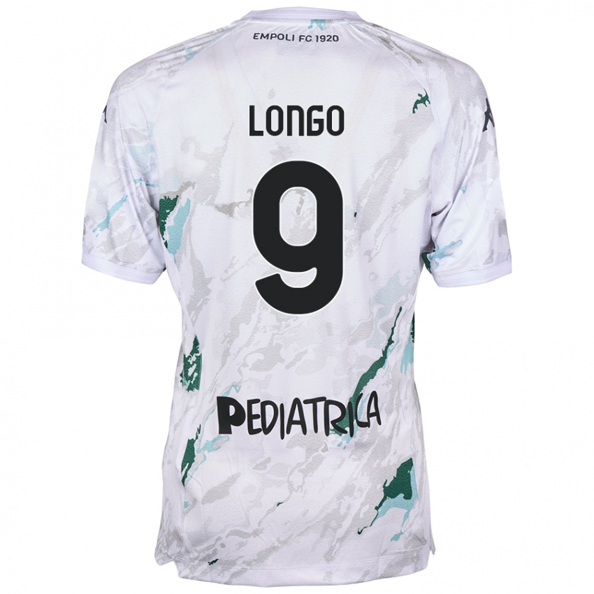 Kinder Mattia Longo #9 Grau Auswärtstrikot Trikot 2024/25 T-Shirt Österreich