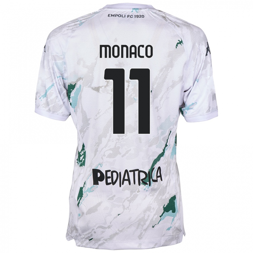 Kinder Salvatore Monaco #11 Grau Auswärtstrikot Trikot 2024/25 T-Shirt Österreich