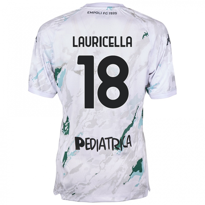 Kinder Giovanni Lauricella #18 Grau Auswärtstrikot Trikot 2024/25 T-Shirt Österreich