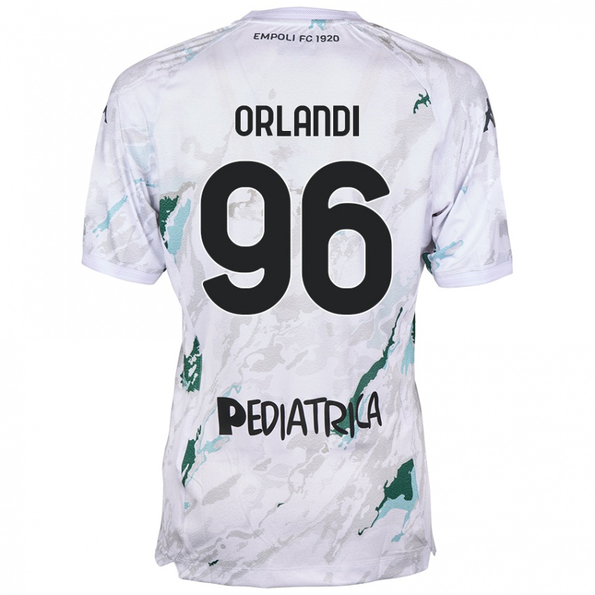 Kinder Andrea Orlandi #96 Grau Auswärtstrikot Trikot 2024/25 T-Shirt Österreich