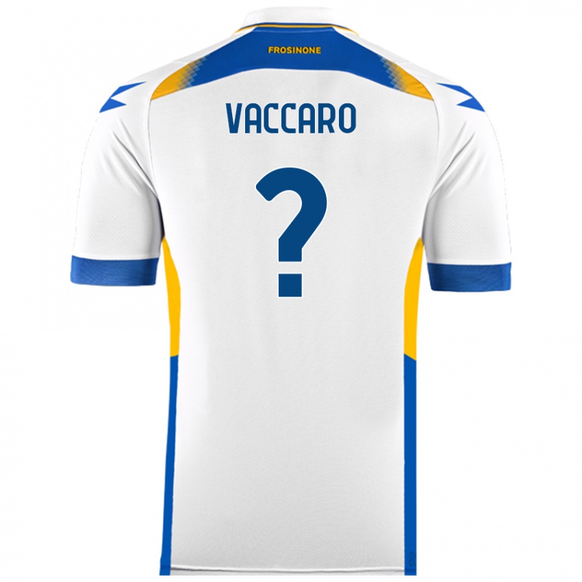 Kinder Cristian Vaccaro #0 Weiß Auswärtstrikot Trikot 2024/25 T-Shirt Österreich