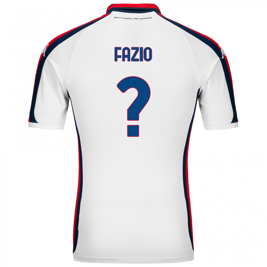 Kinder Lorenzo Fazio #0 Weiß Auswärtstrikot Trikot 2024/25 T-Shirt Österreich