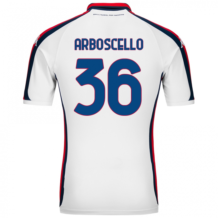 Kinder Riccardo Arboscello #36 Weiß Auswärtstrikot Trikot 2024/25 T-Shirt Österreich