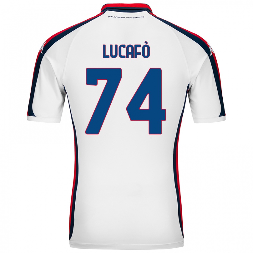 Kinder Sara Lucafò #74 Weiß Auswärtstrikot Trikot 2024/25 T-Shirt Österreich