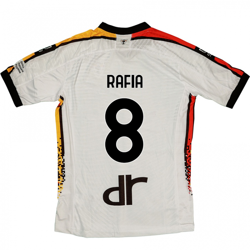 Kinder Hamza Rafia #8 Weiß Schwarz Auswärtstrikot Trikot 2024/25 T-Shirt Österreich