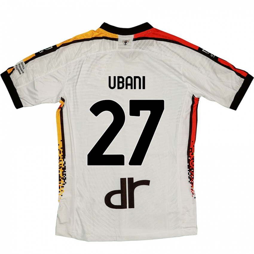 Kinder Marlon Ubani #27 Weiß Schwarz Auswärtstrikot Trikot 2024/25 T-Shirt Österreich