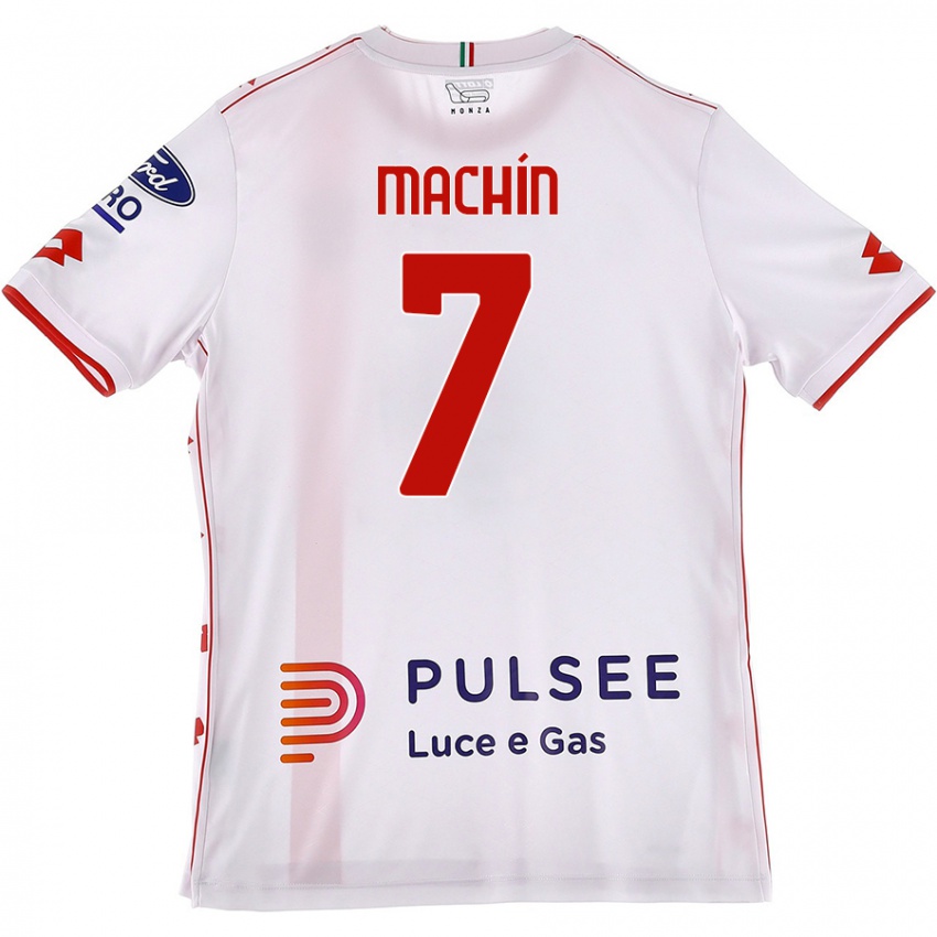 Kinder José Machín #7 Weiß Rot Auswärtstrikot Trikot 2024/25 T-Shirt Österreich