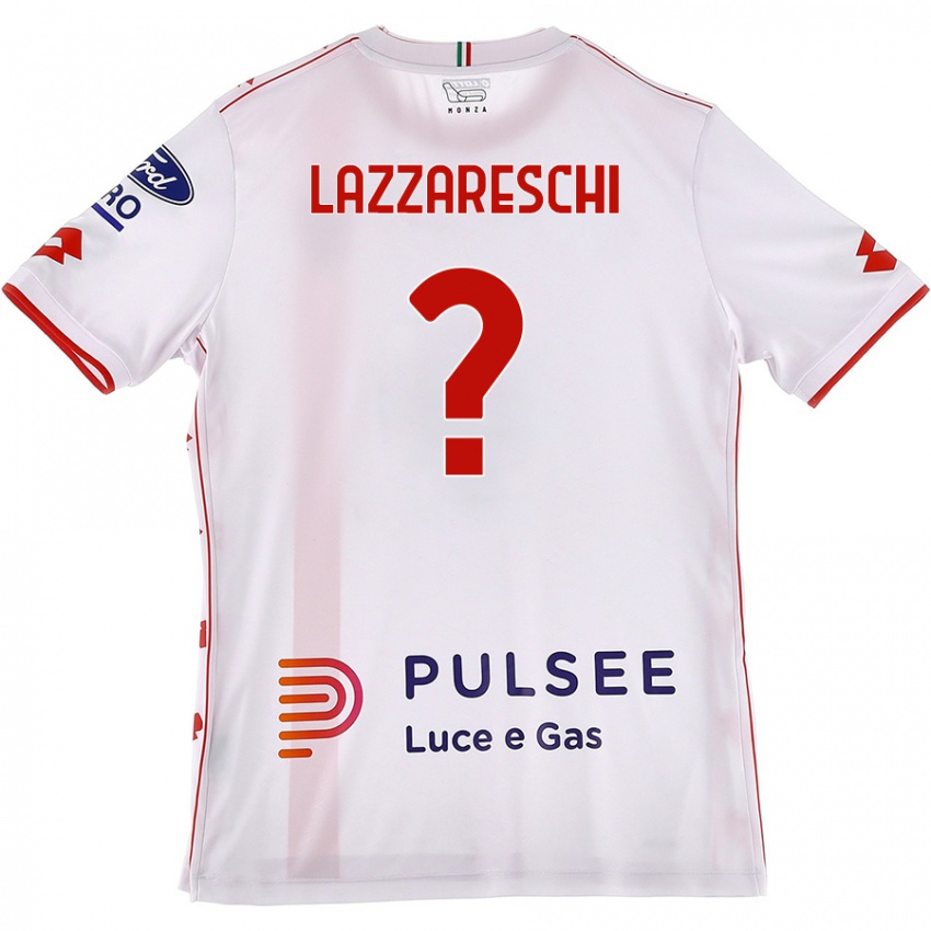 Kinder Andrea Lazzareschi #0 Weiß Rot Auswärtstrikot Trikot 2024/25 T-Shirt Österreich