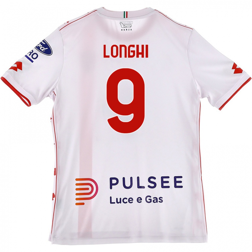 Kinder Jordan Longhi #9 Weiß Rot Auswärtstrikot Trikot 2024/25 T-Shirt Österreich