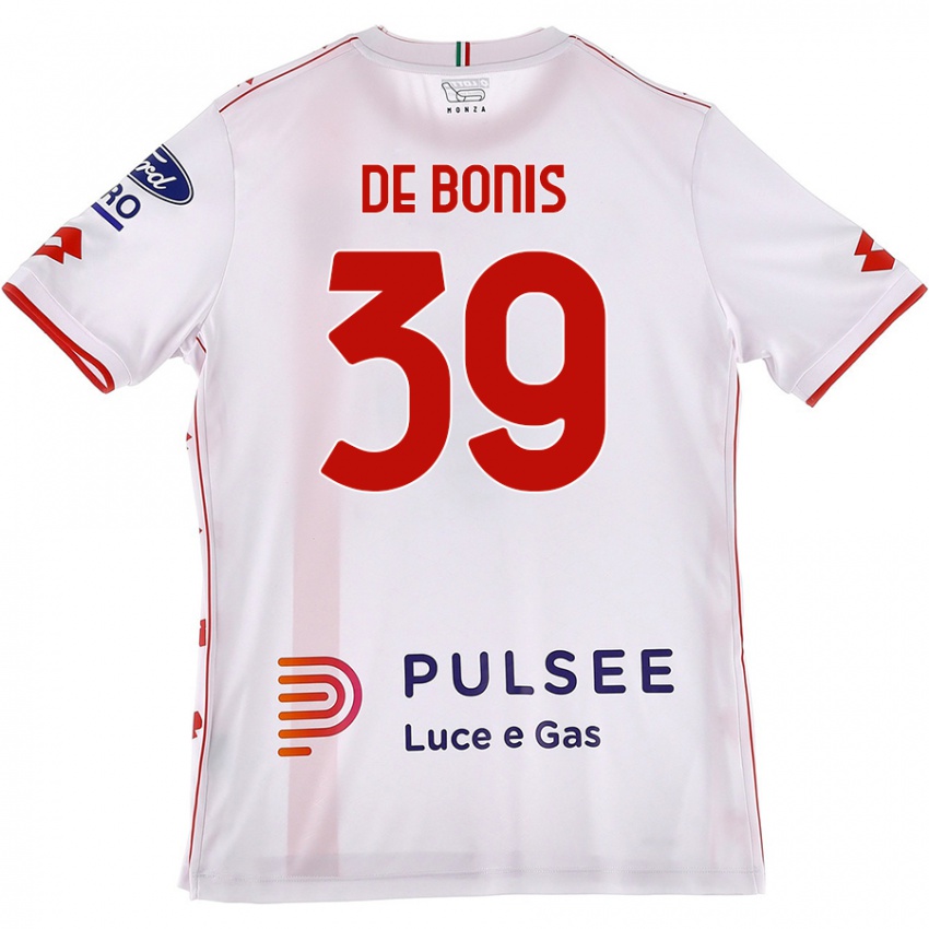 Kinder Andrea De Bonis #39 Weiß Rot Auswärtstrikot Trikot 2024/25 T-Shirt Österreich