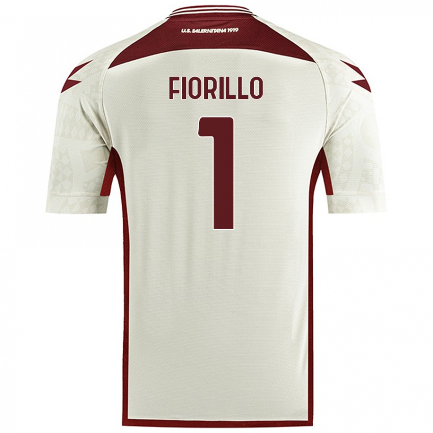 Kinder Vincenzo Fiorillo #1 Cremefarben Auswärtstrikot Trikot 2024/25 T-Shirt Österreich