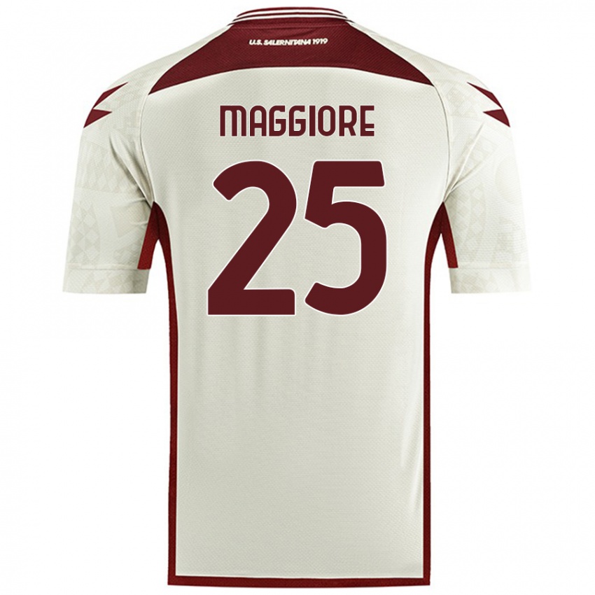 Kinder Giulio Maggiore #25 Cremefarben Auswärtstrikot Trikot 2024/25 T-Shirt Österreich