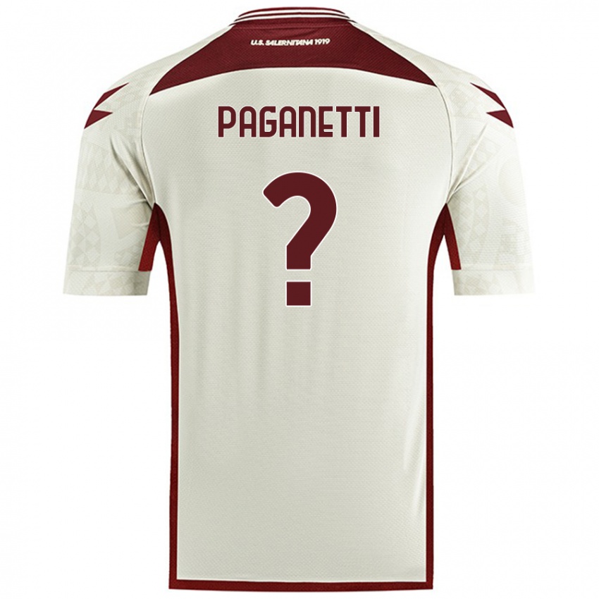 Kinder Giacomo Paganetti #0 Cremefarben Auswärtstrikot Trikot 2024/25 T-Shirt Österreich