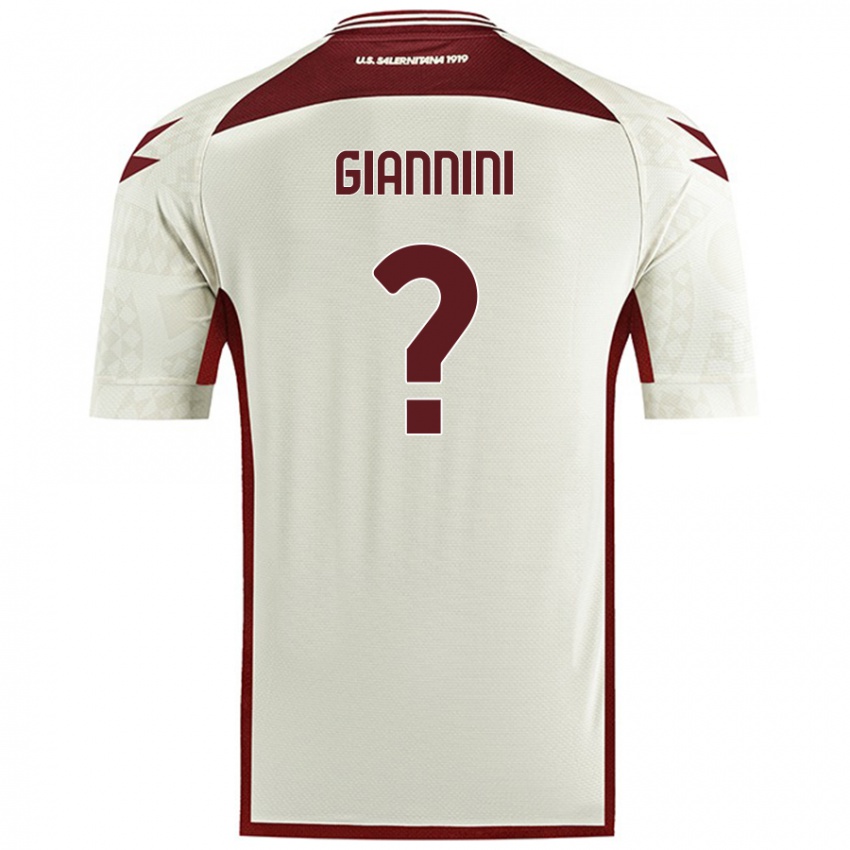 Kinder Emanuele Giannini #0 Cremefarben Auswärtstrikot Trikot 2024/25 T-Shirt Österreich