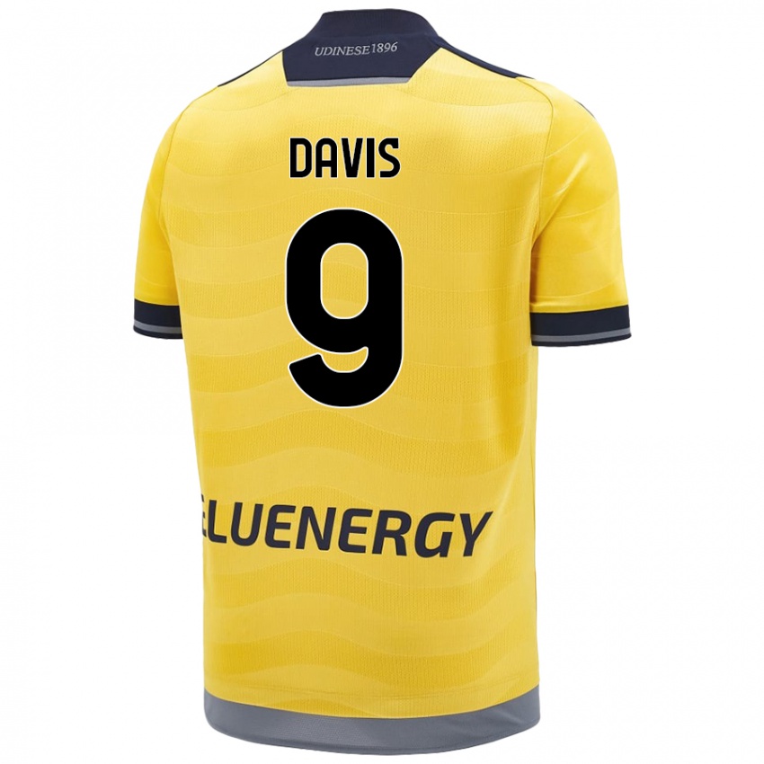 Kinder Keinan Davis #9 Golden Auswärtstrikot Trikot 2024/25 T-Shirt Österreich