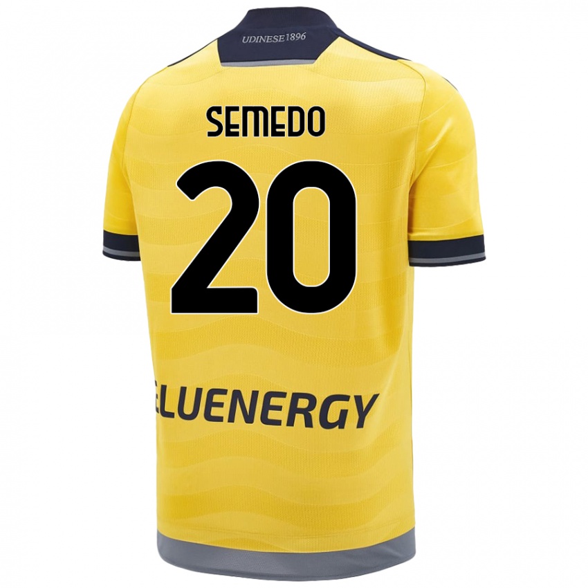 Kinder Vivaldo Semedo #20 Golden Auswärtstrikot Trikot 2024/25 T-Shirt Österreich