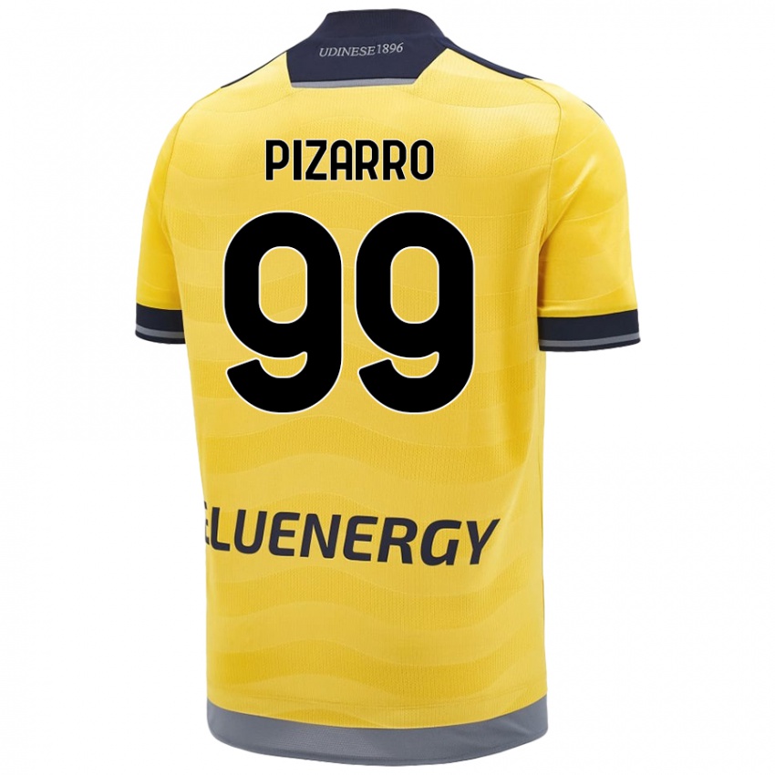 Kinder Damián Pizarro #99 Golden Auswärtstrikot Trikot 2024/25 T-Shirt Österreich