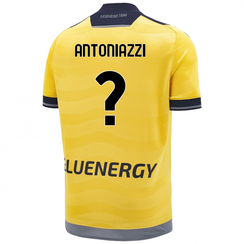 Kinder Samuele Antoniazzi #0 Golden Auswärtstrikot Trikot 2024/25 T-Shirt Österreich