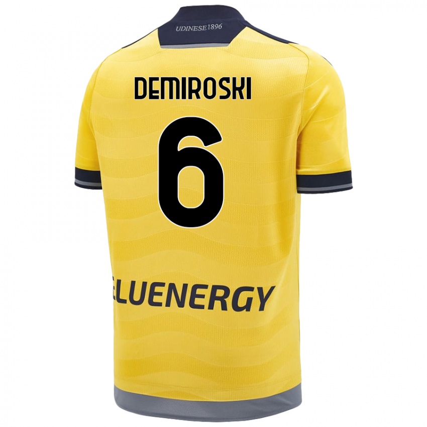 Kinder Shenol Demiroski #6 Golden Auswärtstrikot Trikot 2024/25 T-Shirt Österreich