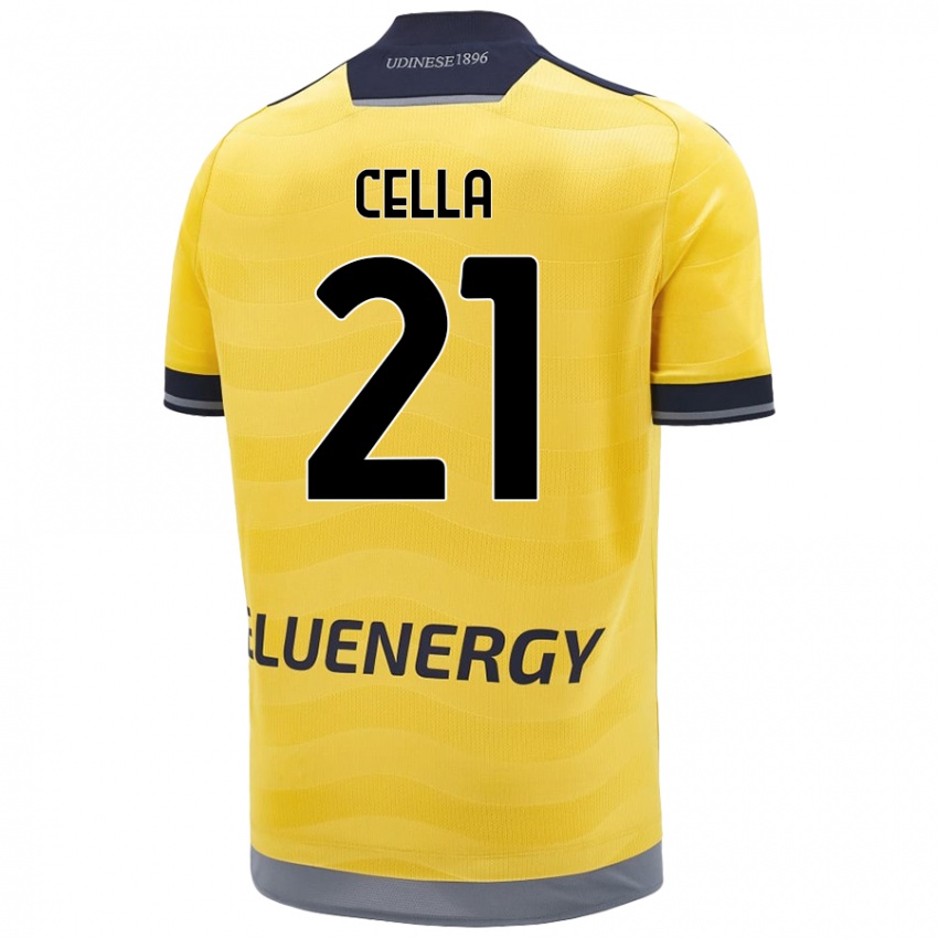 Kinder Leonardo Cella #21 Golden Auswärtstrikot Trikot 2024/25 T-Shirt Österreich