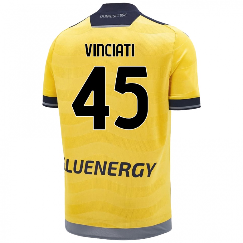 Kinder Giulio Vinciati #45 Golden Auswärtstrikot Trikot 2024/25 T-Shirt Österreich