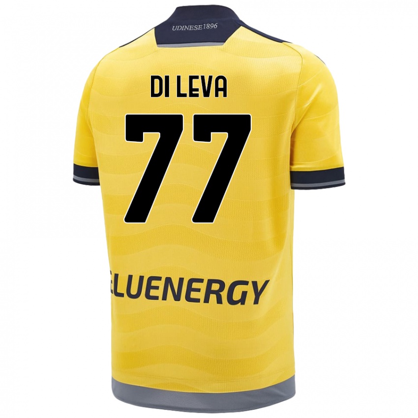 Kinder Vincenzo Di Leva #77 Golden Auswärtstrikot Trikot 2024/25 T-Shirt Österreich