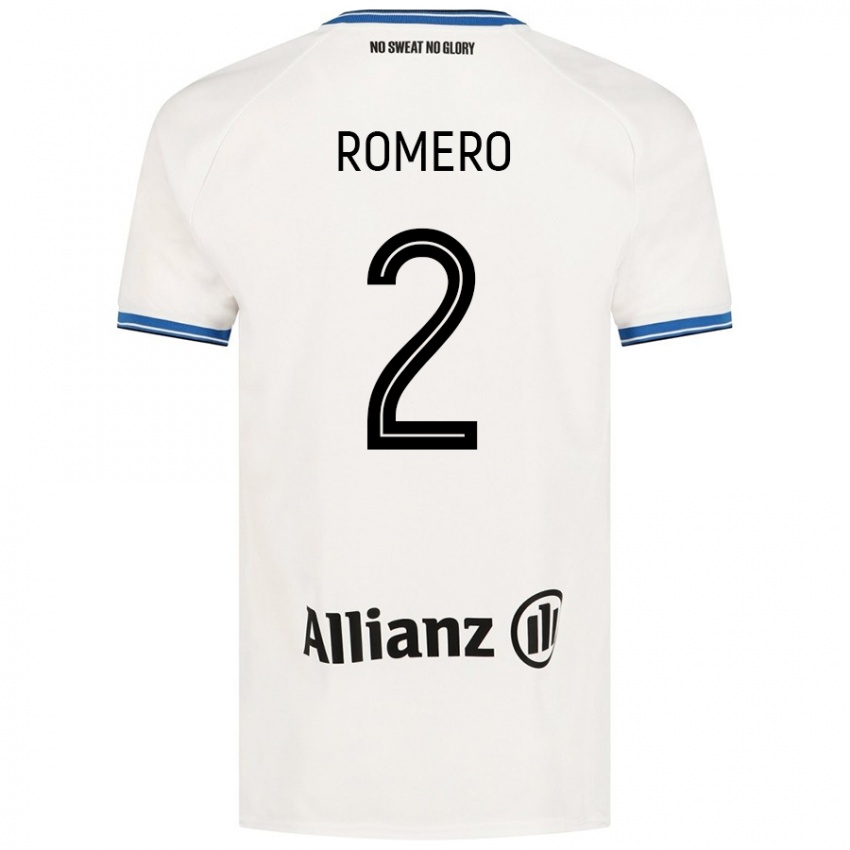 Kinder Zaid Romero #2 Weiß Auswärtstrikot Trikot 2024/25 T-Shirt Österreich