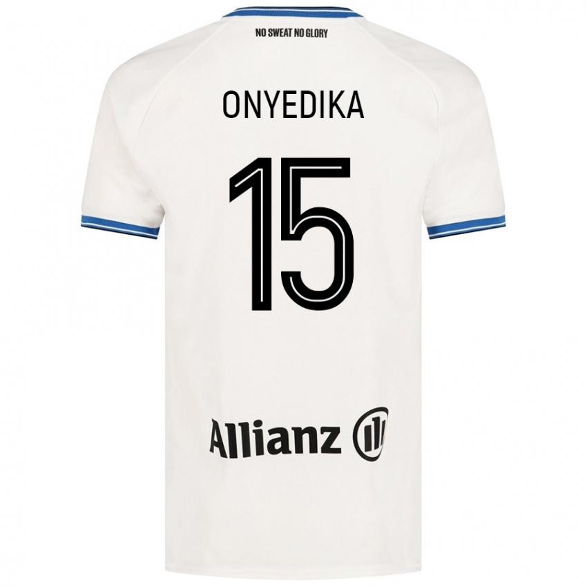 Kinder Raphael Onyedika #15 Weiß Auswärtstrikot Trikot 2024/25 T-Shirt Österreich