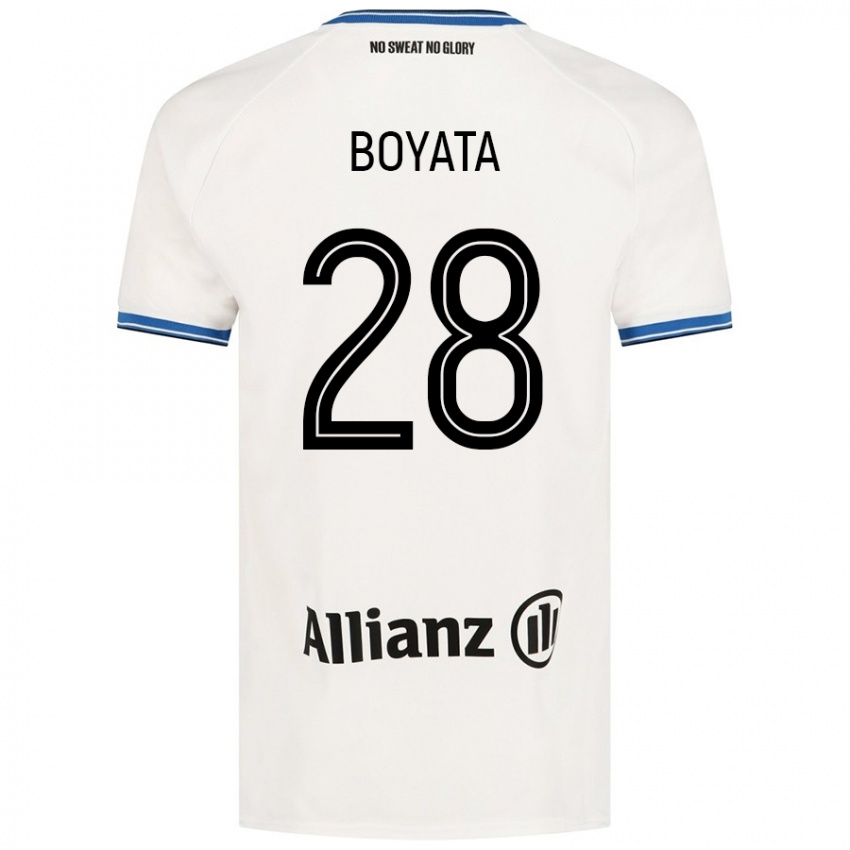 Kinder Dedryck Boyata #28 Weiß Auswärtstrikot Trikot 2024/25 T-Shirt Österreich