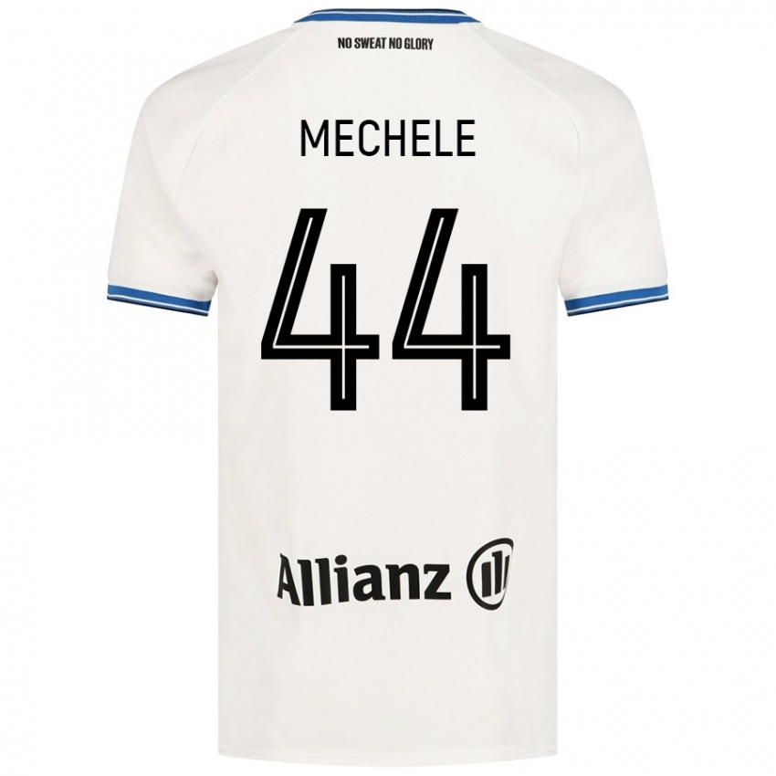 Kinder Brandon Mechele #44 Weiß Auswärtstrikot Trikot 2024/25 T-Shirt Österreich