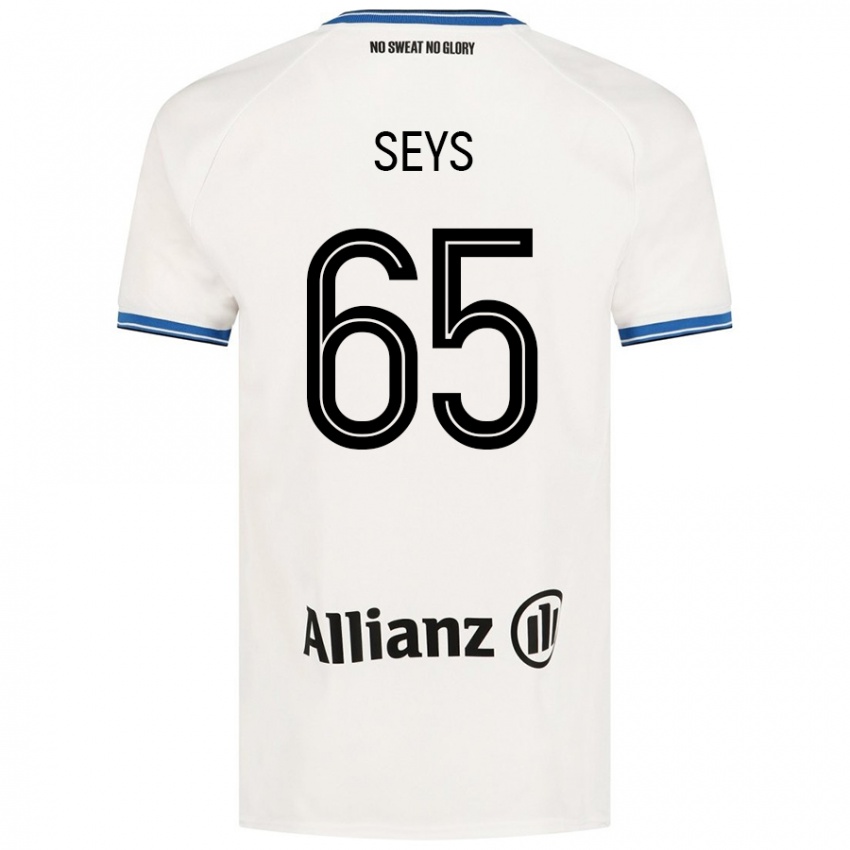 Kinder Joaquin Seys #65 Weiß Auswärtstrikot Trikot 2024/25 T-Shirt Österreich