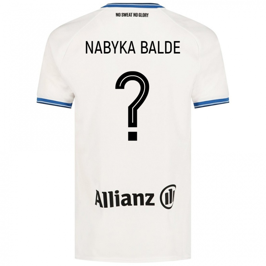 Kinder Mamadou Nabyka Balde #0 Weiß Auswärtstrikot Trikot 2024/25 T-Shirt Österreich