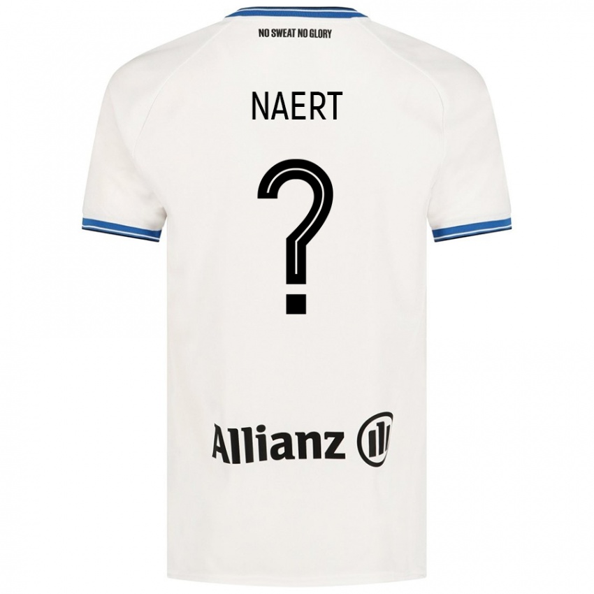 Kinder Stan Naert #0 Weiß Auswärtstrikot Trikot 2024/25 T-Shirt Österreich