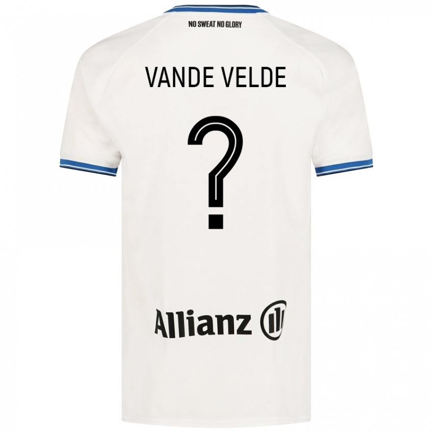 Kinder Chloé Vande Velde #0 Weiß Auswärtstrikot Trikot 2024/25 T-Shirt Österreich