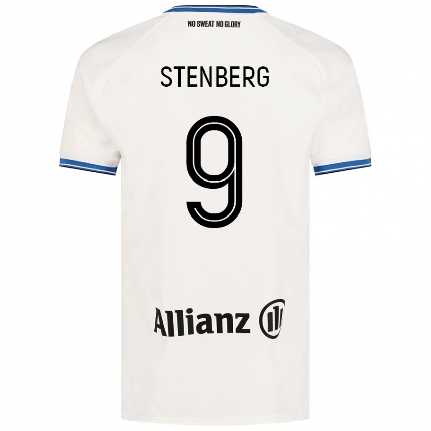 Kinder Hanna Stenberg #9 Weiß Auswärtstrikot Trikot 2024/25 T-Shirt Österreich