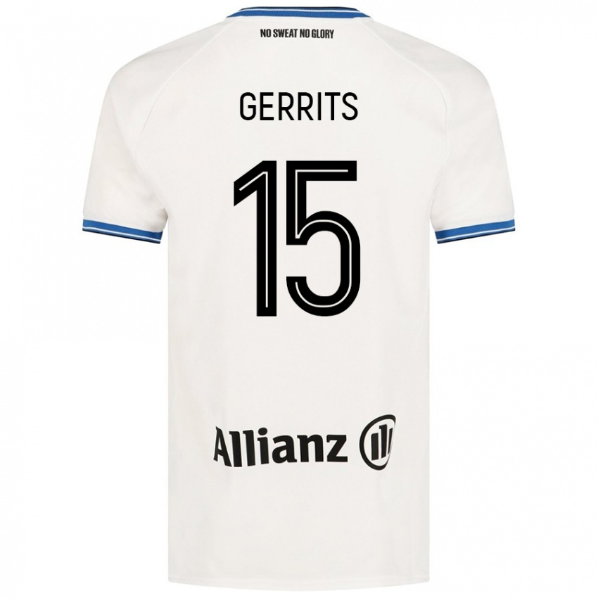 Kinder Melanie Gerrits #15 Weiß Auswärtstrikot Trikot 2024/25 T-Shirt Österreich