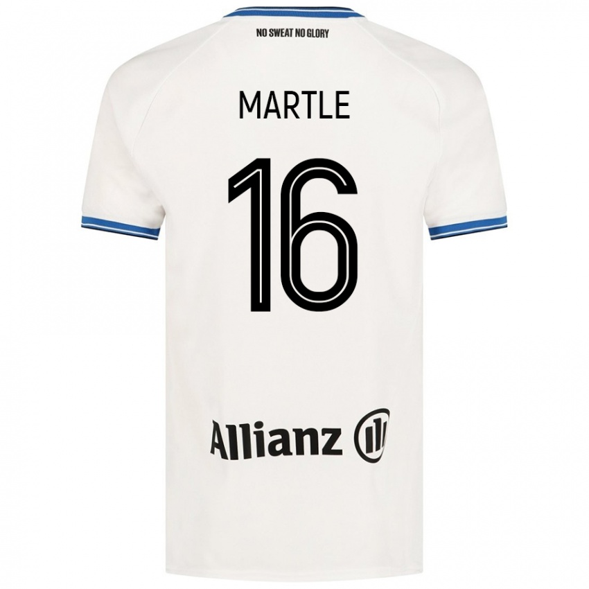 Kinder Margaux Martlé #16 Weiß Auswärtstrikot Trikot 2024/25 T-Shirt Österreich