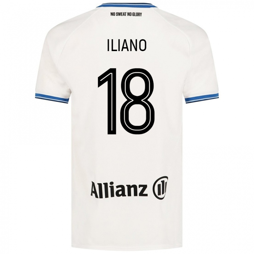 Kinder Isabelle Iliano #18 Weiß Auswärtstrikot Trikot 2024/25 T-Shirt Österreich