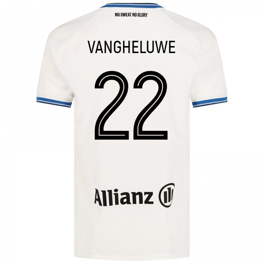 Kinder Jody Vangheluwe #22 Weiß Auswärtstrikot Trikot 2024/25 T-Shirt Österreich