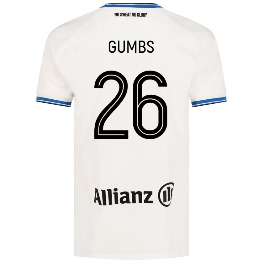 Kinder Aisse Gumbs #26 Weiß Auswärtstrikot Trikot 2024/25 T-Shirt Österreich