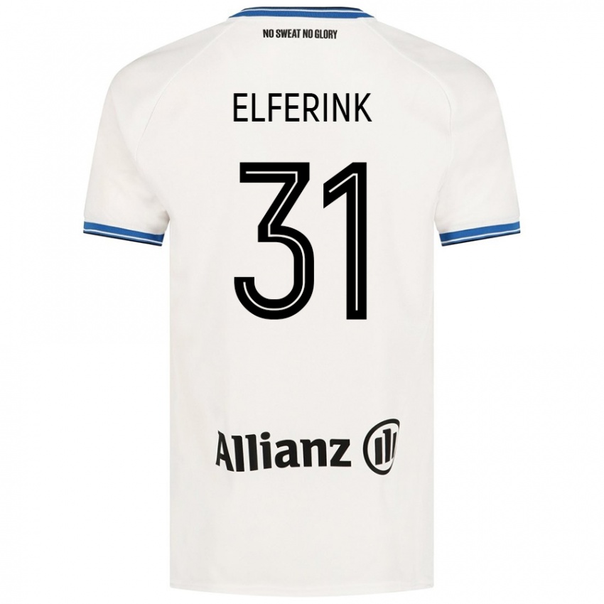 Kinder Marie Elferink #31 Weiß Auswärtstrikot Trikot 2024/25 T-Shirt Österreich