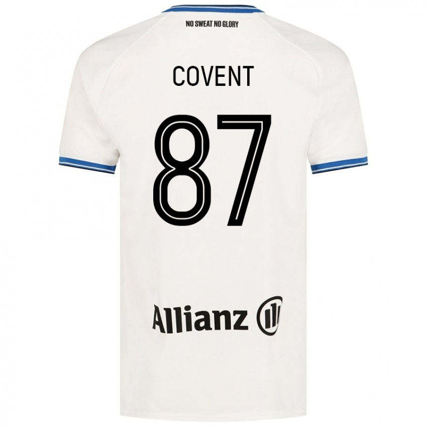 Kinder Jorijn Covent #87 Weiß Auswärtstrikot Trikot 2024/25 T-Shirt Österreich