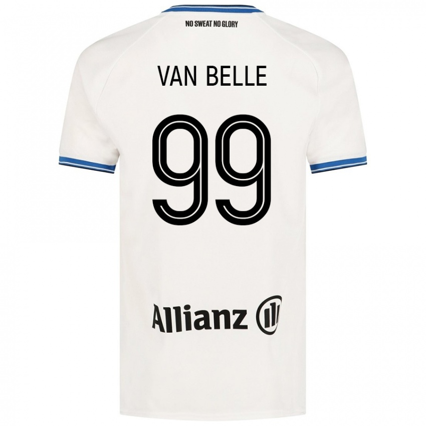 Kinder Lyndsey Van Belle #99 Weiß Auswärtstrikot Trikot 2024/25 T-Shirt Österreich