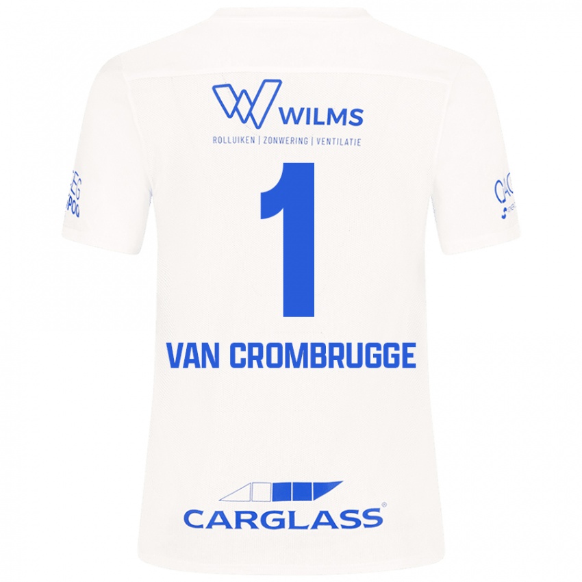 Kinder Hendrik Van Crombrugge #1 Weiß Auswärtstrikot Trikot 2024/25 T-Shirt Österreich