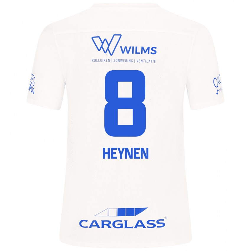 Kinder Bryan Heynen #8 Weiß Auswärtstrikot Trikot 2024/25 T-Shirt Österreich