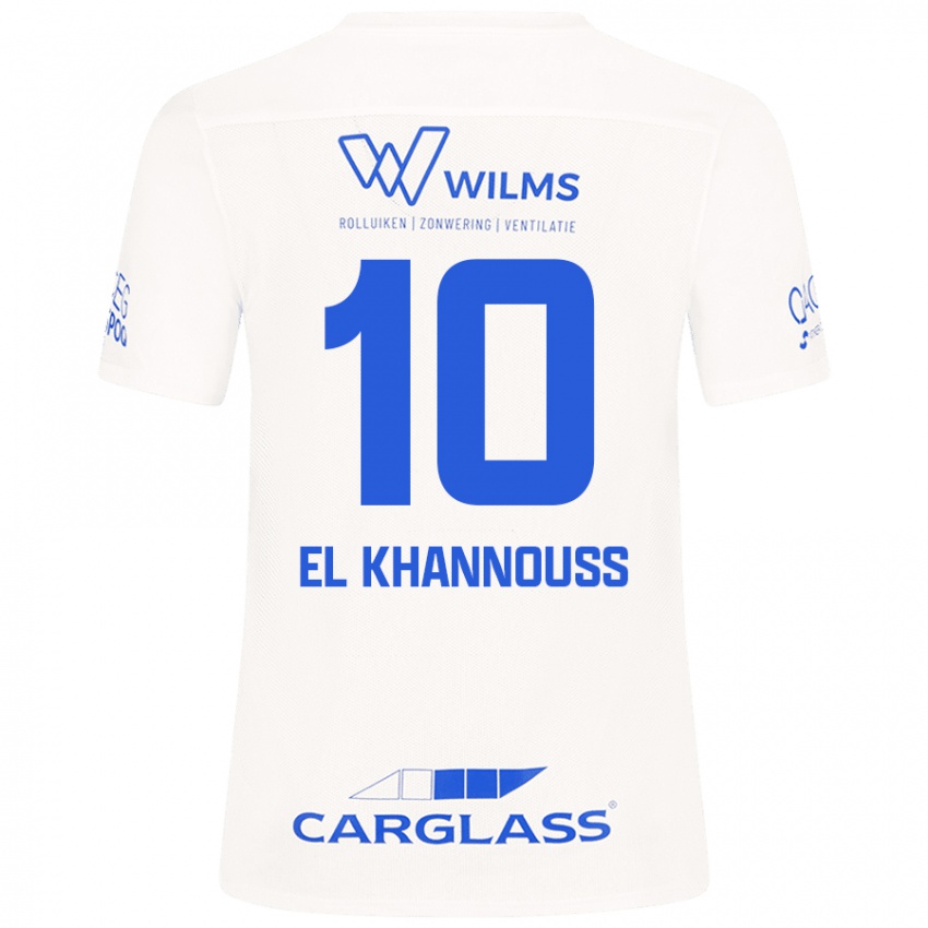 Kinder Bilal El Khannouss #10 Weiß Auswärtstrikot Trikot 2024/25 T-Shirt Österreich