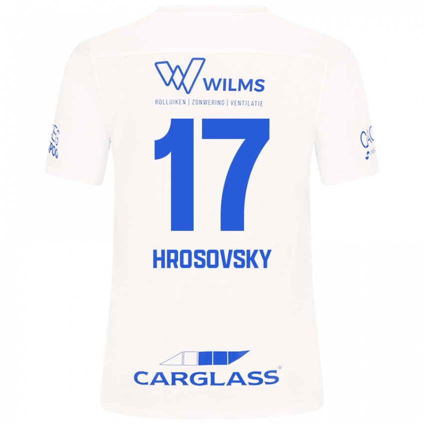 Kinder Patrik Hrosovsky #17 Weiß Auswärtstrikot Trikot 2024/25 T-Shirt Österreich