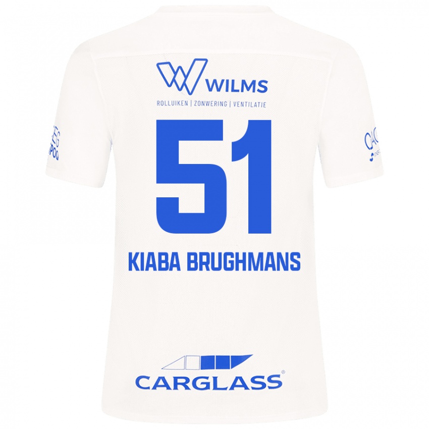 Kinder Lucca Kiaba Brughmans #51 Weiß Auswärtstrikot Trikot 2024/25 T-Shirt Österreich