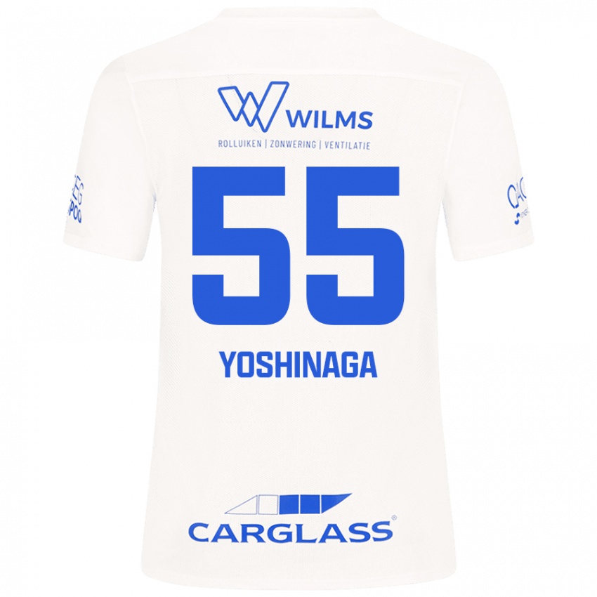 Kinder Yumeki Yoshinaga #55 Weiß Auswärtstrikot Trikot 2024/25 T-Shirt Österreich